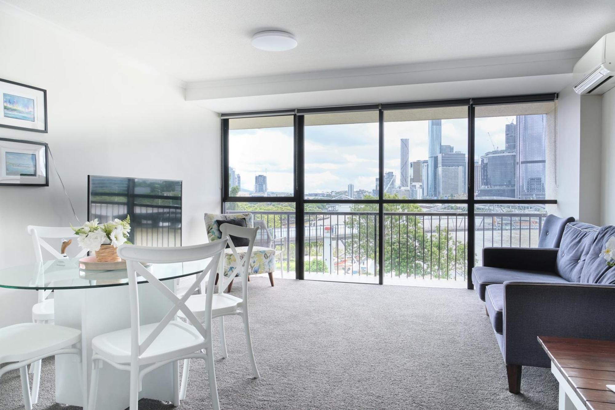 River Plaza Apartments Brisbane Southbank Bagian luar foto